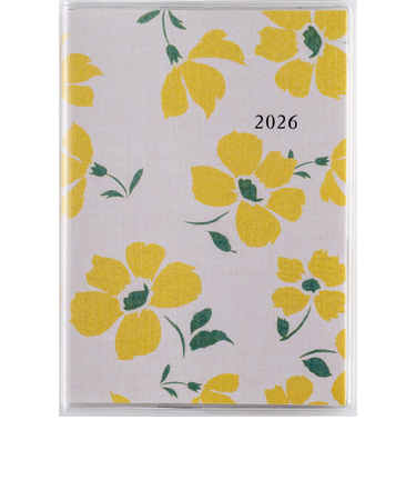 【2026年1月始まり】　高橋書店　ラフィーネプチ2　B7　マンスリーブロック　256　花柄　日曜始まり