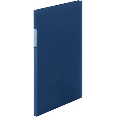 キングジム（KING　JIM）　フェイバリッツ　クリアーファイル　透明　20ポケット　FV166T　ネイビー