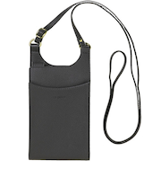 ナチュラルデザイン　La　glace　ショルダーストラップ付きスマホポーチ　Mサイズ　SP-LG03-M　チャコールグレー