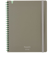 コクヨ（KOKUYO）　ソフトリングノート　スーファ　4mm方眼　A5変型　80枚　ス－SV738S4－DM　ウォームグレー