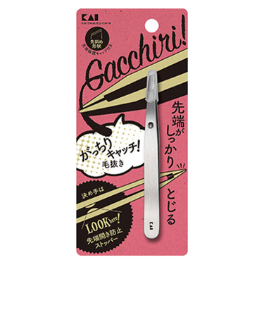貝印（KAI）　がっちりキャッチ毛抜き　シルバー