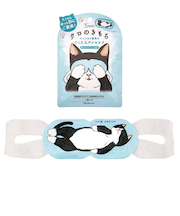 キモチ　ネコのきもち　ホットアイマスク　1枚入　クロ　陽だまりコットンの香り