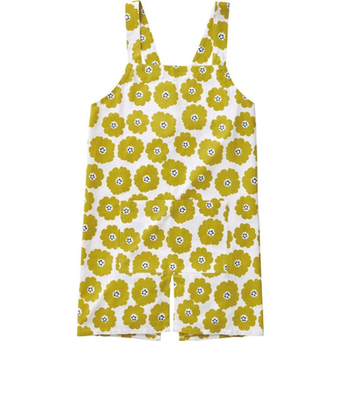 レップ（REP）　　ミトン機能付きエプロン　ノルディックフラワー（マーラ）　イエロー