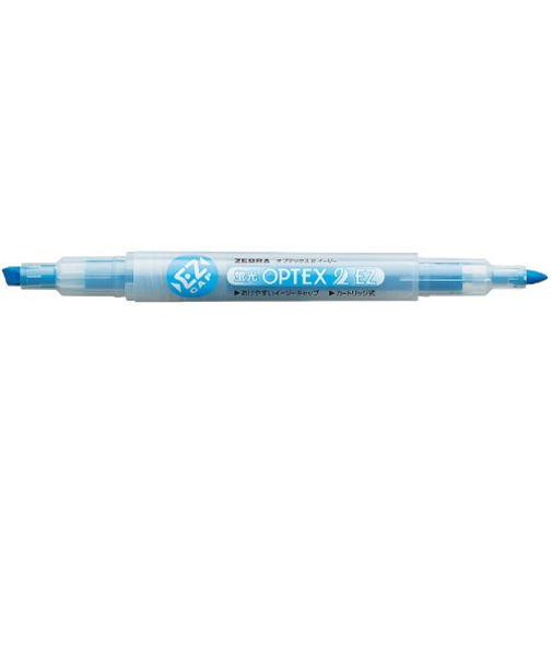 ゼブラ（ZEBRA）　蛍光オプテックス2-EZ　WKT11‐ブルー