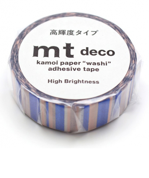 カモ井　mt　1P　MT01P543　高輝度／重なるストライプ