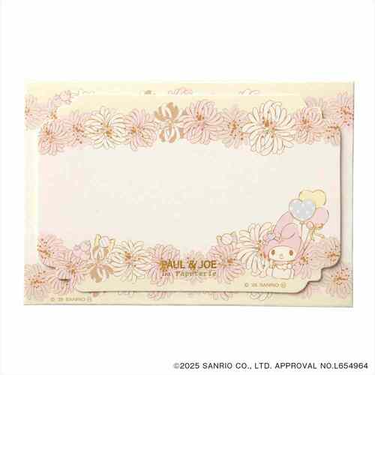 ポール＆ジョー（PAUL＆JOE）　メッセージカード　マイメロディコラボ　ホワイト