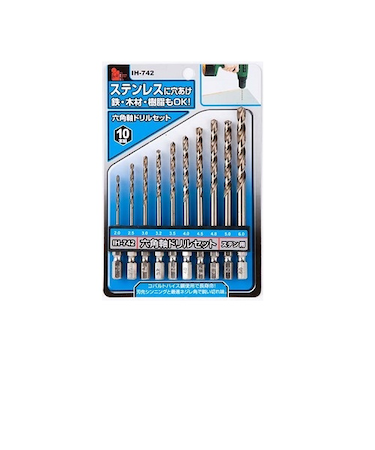 iHelp　六角軸ステン用ドリル　10PC　IH－742