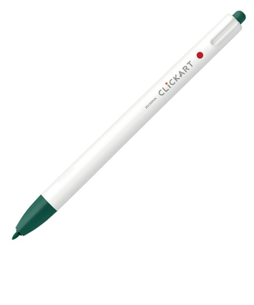 ゼブラ（ZEBRA）　クリッカート　WYSS22－GB　グリーンブラック