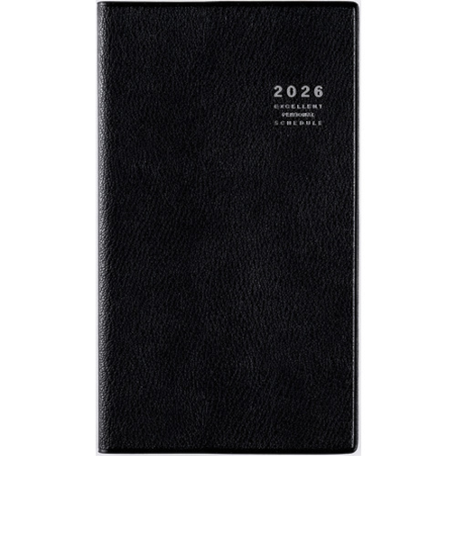 【2026年1月始まり】　高橋書店　リベル　手帳判　マンスリーブロック　251　ミッドナイト・ブラック　月曜始まり