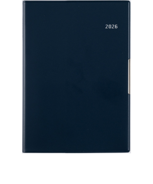 【2026年1月始まり】　高橋書店　フェルテ6　B6　ウィークリーバーチカル　236　ディープブルー　月曜始まり