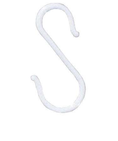 八幡ねじ　プラスチックSカン　160mm　白