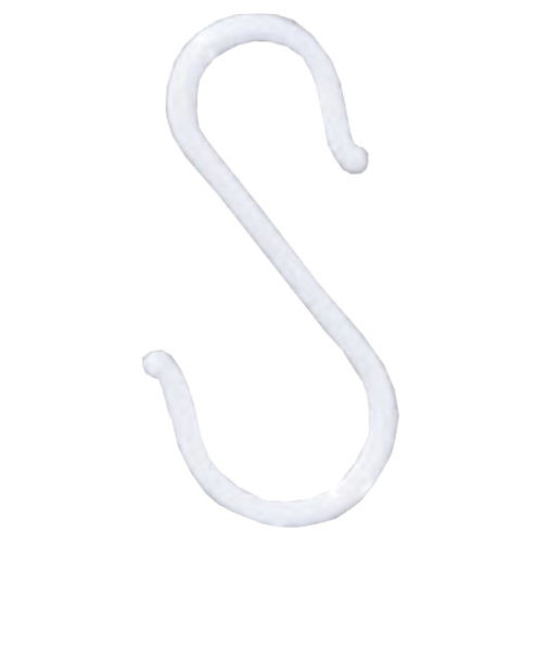 八幡ねじ　プラスチックSカン　160mm　白