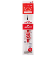 三菱鉛筆　ゲルボールペン替芯　0.5mm　UMR-05S.15　赤