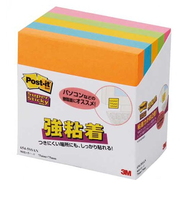 3M　ポスト・イット　強粘着ノート　654－5SSAN　5色パック