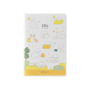 【2026年1月始まり】　ミドリ（MIDORI）　ポケットダイアリー　ミニ　マンスリーブロック　22356　イヌ柄　月曜始まり