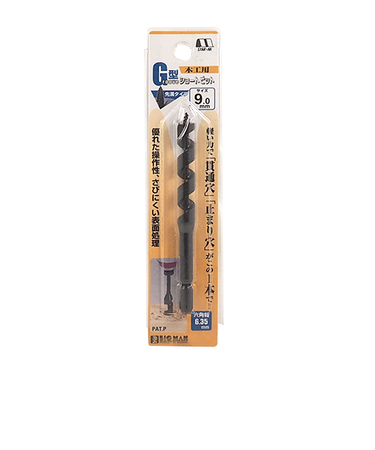 スターエム　木工ドリルG型ショート　9.0mm