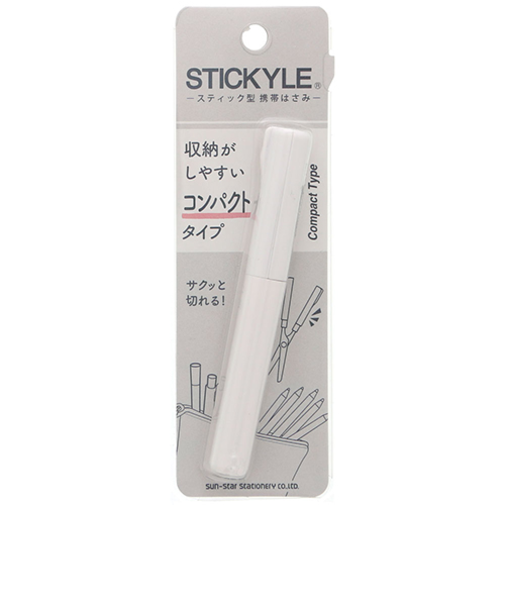 サンスター文具　スティッキールはさみ　S3791874　ホワイト×ホワイト