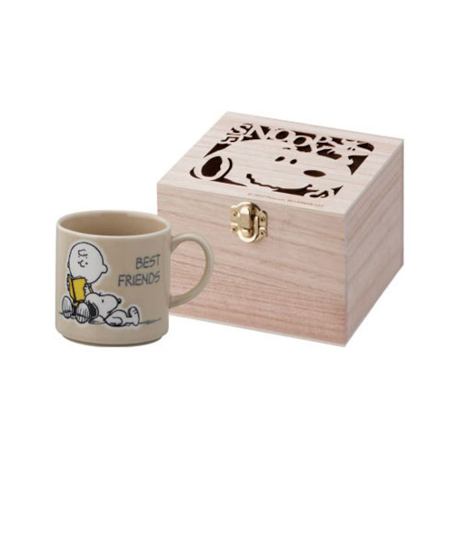 山加商店　スヌーピー　木箱入りマグ　best　friends　SN453‐11H