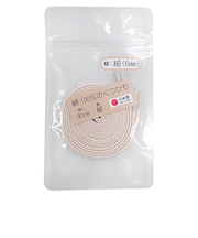 木原産業 綿100%のくつひも 細幅 90cm 生成