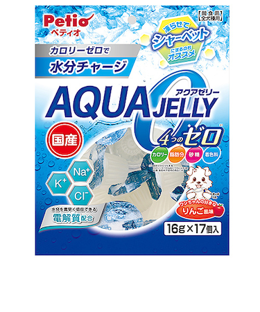 ペティオ（Petio）　アクアゼリー　4つのゼロ　りんご風味　16g×17個入