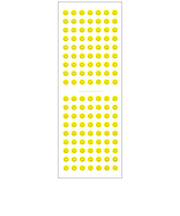 オクヤマ クリアーシール SC276 超ミニスマイル黄