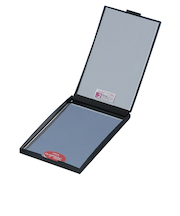 ナピュア（napure）　ZOOM　UP　両面コンパクトミラー　2倍　メタリックブラック