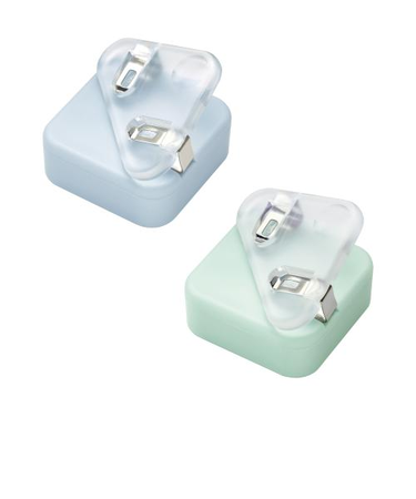 ソニック（sonic）　カドノオモクリップ　おもさでページキープ！　SP－1667－B　2個入　ブルー系