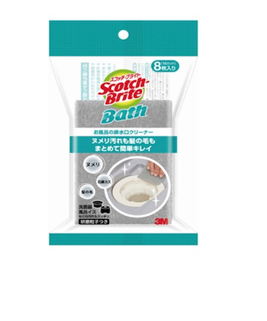 スリーエム（3M）　スコッチ・ブライト　お風呂の排水口クリーナー　BDC－01　8枚入