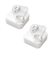 ソニック（sonic）　カドノオモクリップ　おもさでページキープ！　SP－1667－W　ホワイト　2個入