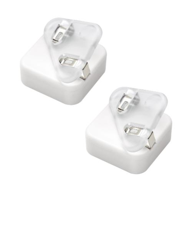 ソニック（sonic）　カドノオモクリップ　おもさでページキープ！　SP－1667－W　ホワイト　2個入