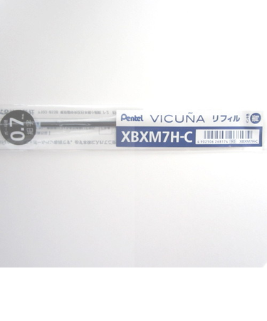 ぺんてる（Pentel）　油性ボールペン替芯（ビクーニャインキ）　0.7mm　XBXM7H-C　青