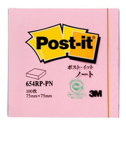 3M　ポスト・イット　ノート　654RP－PN　ピンク