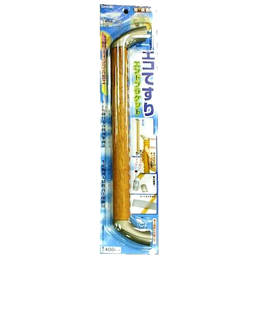 オムソリ　いたわり　エコ手すりディンプル　エンドブラケット　35×400mm
