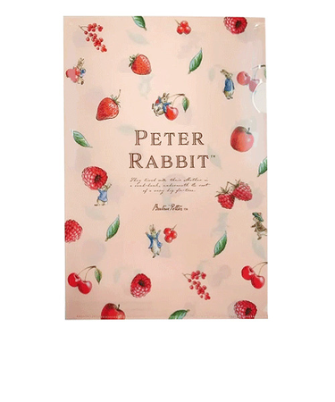 S＆C　ピーターラビット　クリアファイル　EPR90　A4　フルーツピンク