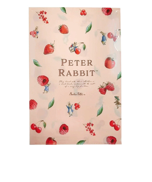 S＆C　ピーターラビット　クリアファイル　EPR90　A4　フルーツピンク