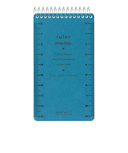 ミドリ（MIDORI）　ルーラーメモ　S　11569006　青