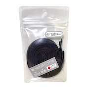 木原産業 綿100%のくつひも 普通幅 120cm 黒