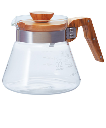 ハリオ（HARIO）　コーヒーサーバー　600mL　VCWN-60-OV　オリーブウッド