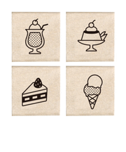 こどものかお　＃手帳はんこ部　4Pセット　0409－018　スイーツ