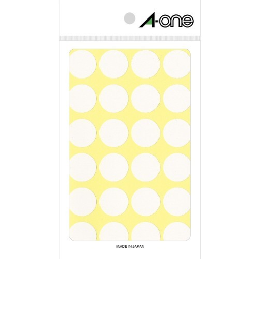 エーワン　カラーラベル　20mm丸　白