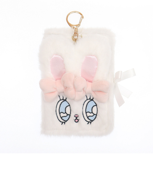 エスターバニー（Esther　Bunny）　手帳型ボアトレカケース　クリームバニー　ホワイト