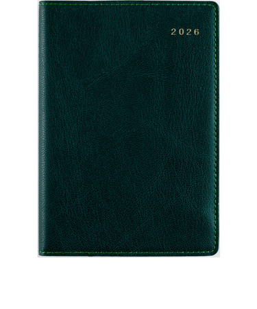 【2026年1月始まり】　高橋書店　リシェル5　A6　ウィークリーバーチカル　215　カメリアグリーン　月曜始まり