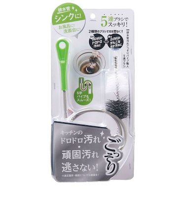 コジット　排水管汚れごっそりパイプ職人5連ブラシ　シルバー　95216