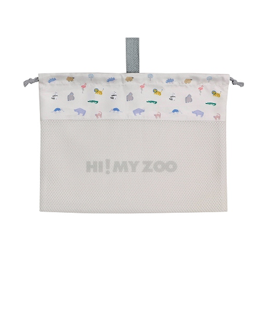 クツワ　ハイマイズー（HI！MY　ZOO）　メッシュ巾着袋　L　HZ015A　カラー
