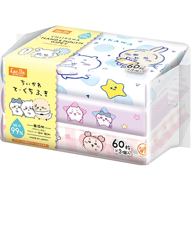 レック　ちいかわ　手口ふき　60枚×3個入