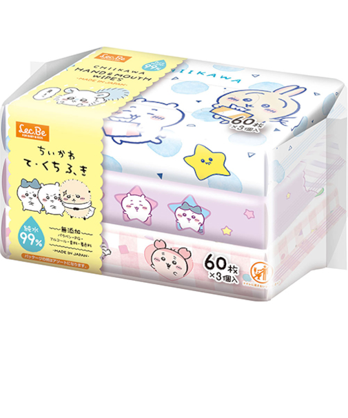 レック　ちいかわ　手口ふき　60枚×3個入