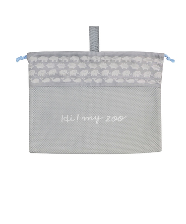 クツワ　ハイマイズー（HI！MY　ZOO）　メッシュ巾着袋　L　HZ015B　モノトーン