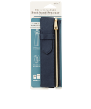 ミドリ（MIDORI）　ブックバンドペンケース　B6～A5用　41823006　紺A