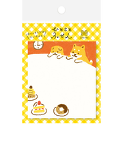 古川紙工 ひとことふせん QF122 しばいぬケーキ