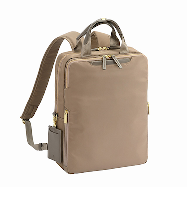エース　ジーンレーベル（ace.　GENE　LABEL）　フィッテム　ビジネスリュック　12L　868105　ベージュ